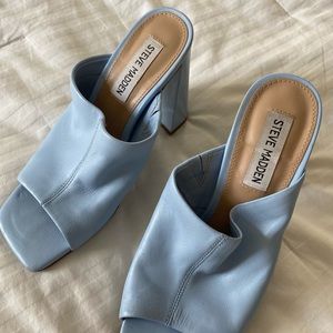 Baby blue Steve Madden sandals, Excellent condition!